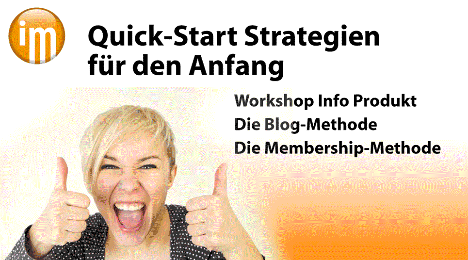 Info Marketing QuickStart Strategien